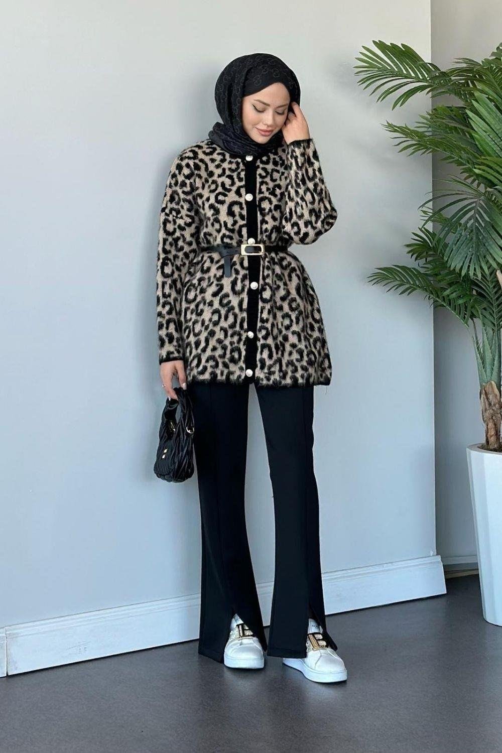 Leopar Hırka Kahverengi 241060 