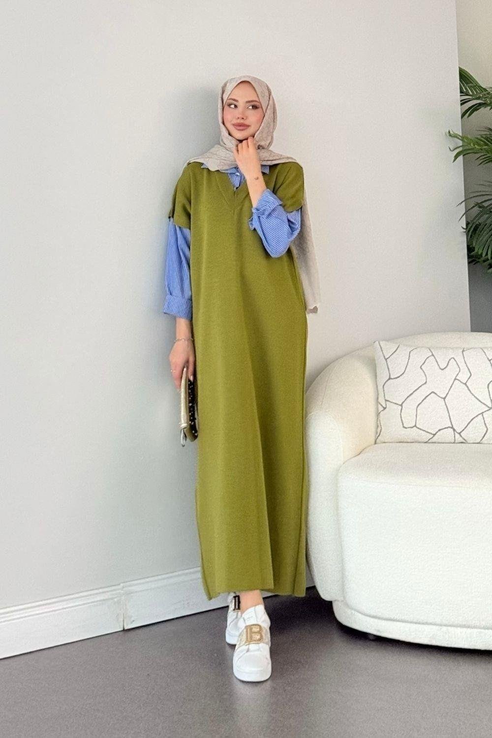 Muadil Elbise Yağ Yeşili 241110 