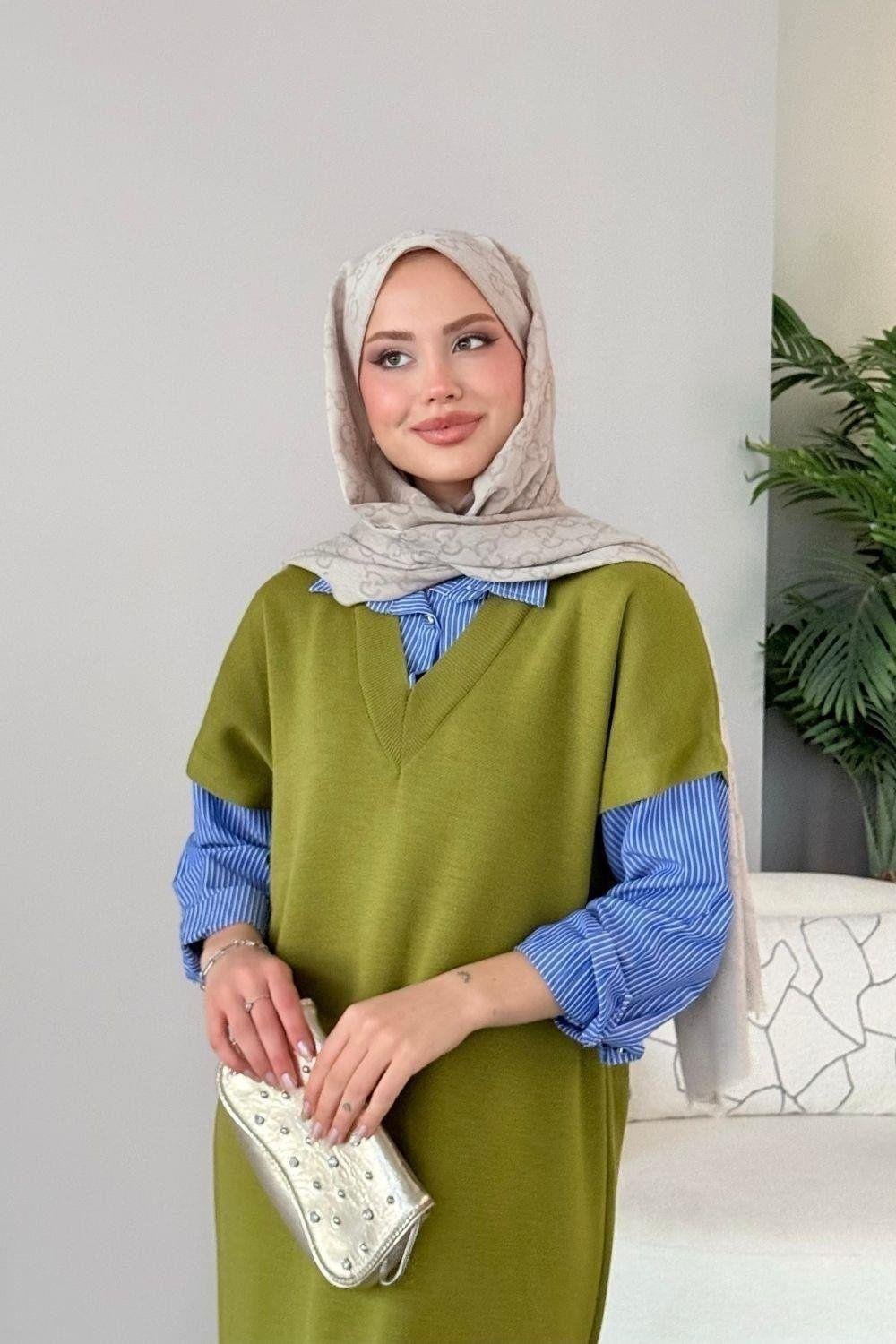 Muadil Elbise Yağ Yeşili 241110 