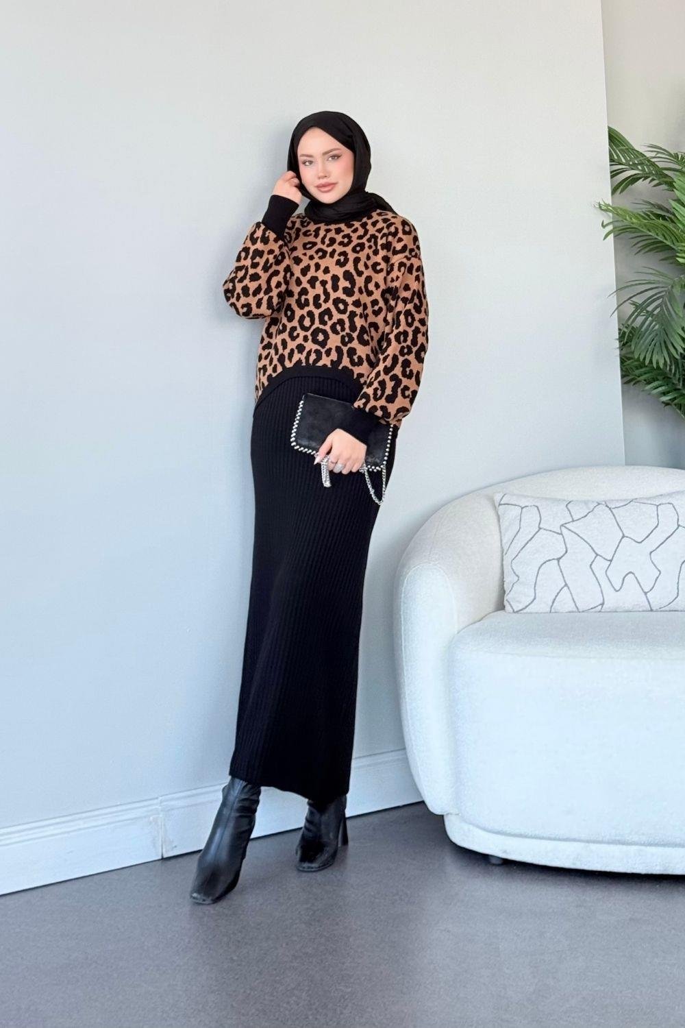 Leo Trriko Elbise Siyah 241170 