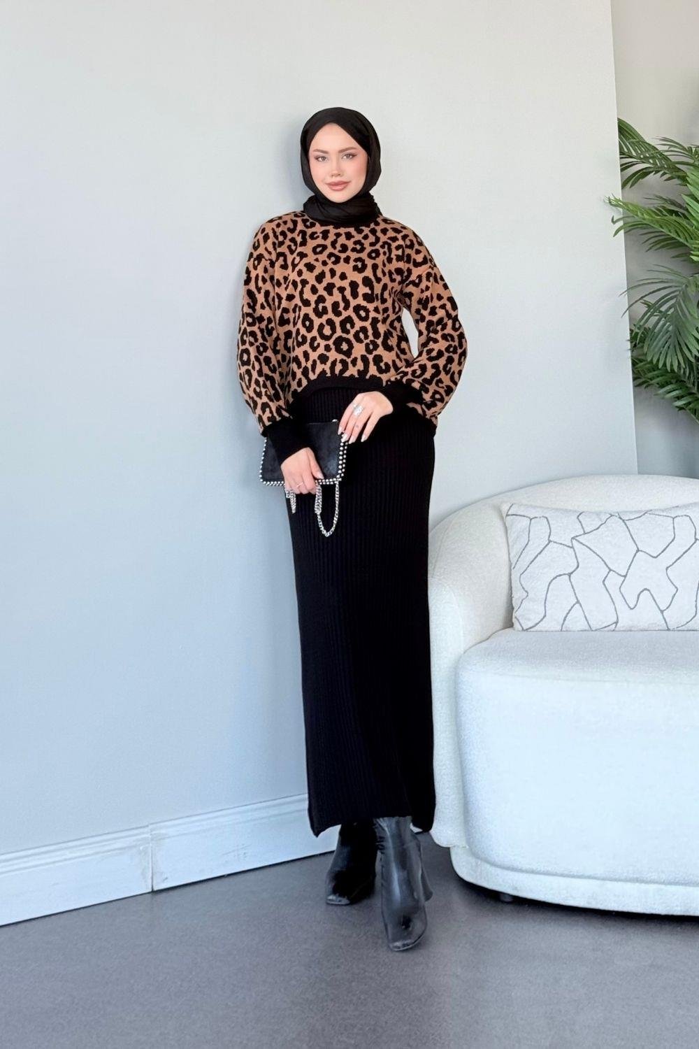 Leo Trriko Elbise Siyah 241170 