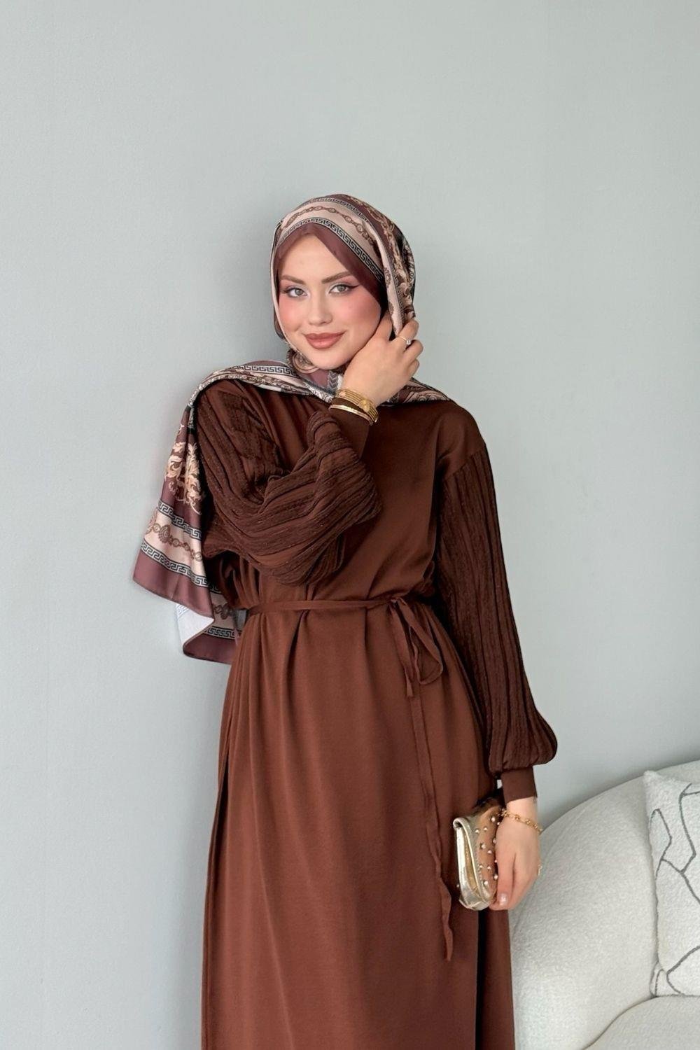 Missina Merserize Elbise Kahverengi 241330 