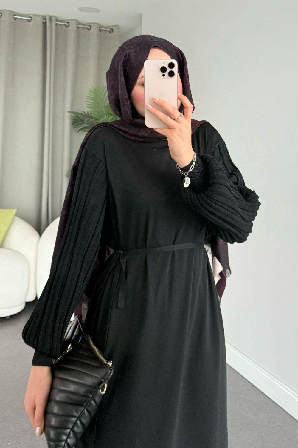 Missina Merserize Elbise Siyah 241330 