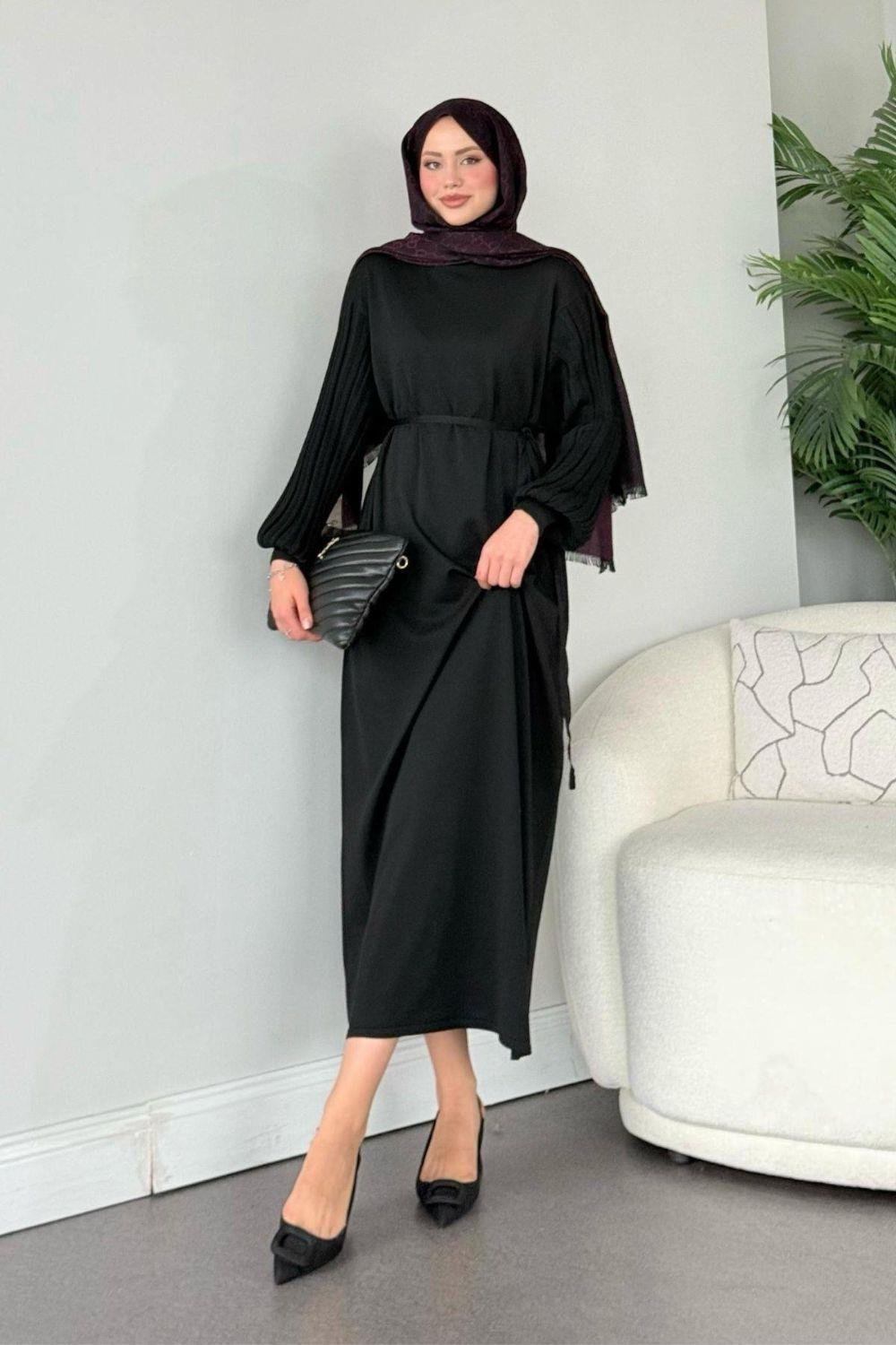 Missina Merserize Elbise Siyah 241330 