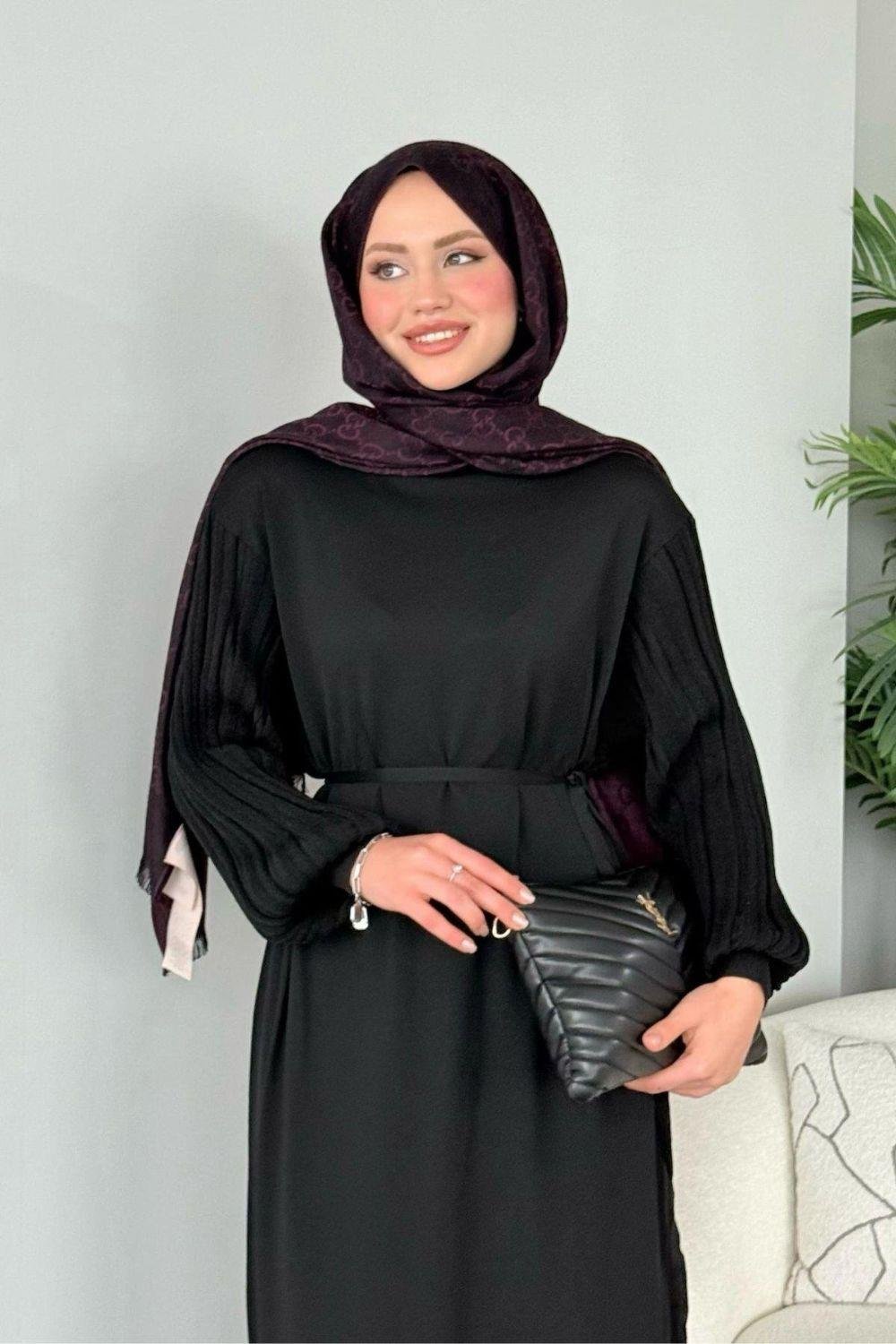 Missina Merserize Elbise Siyah 241330 