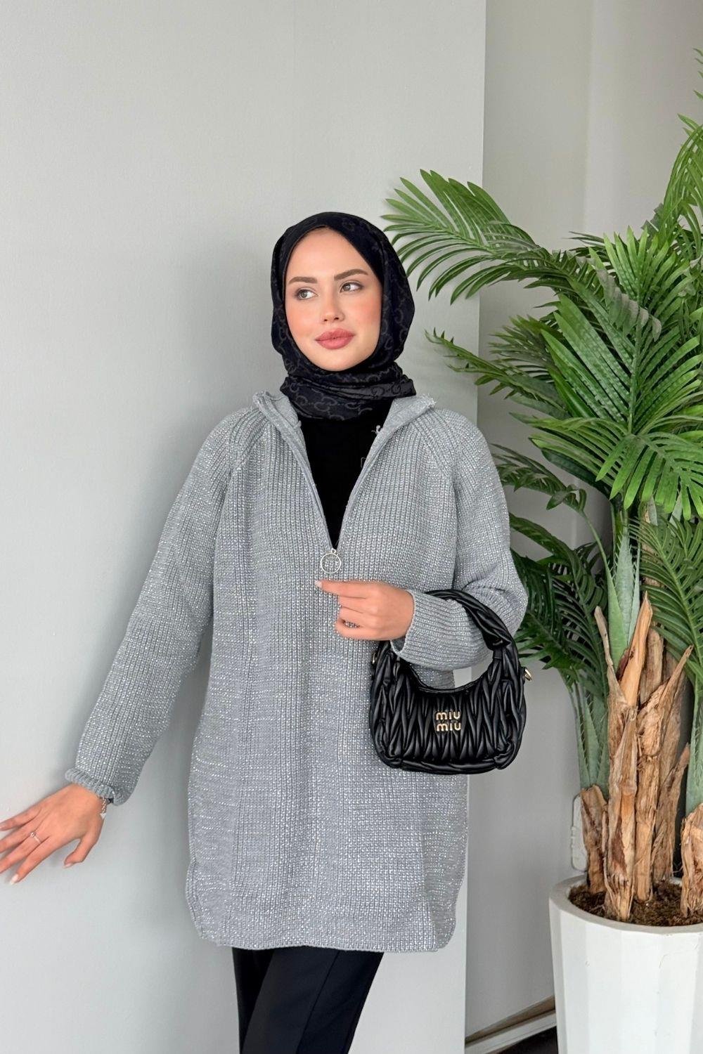 Birsen Kazak Gri 24240 