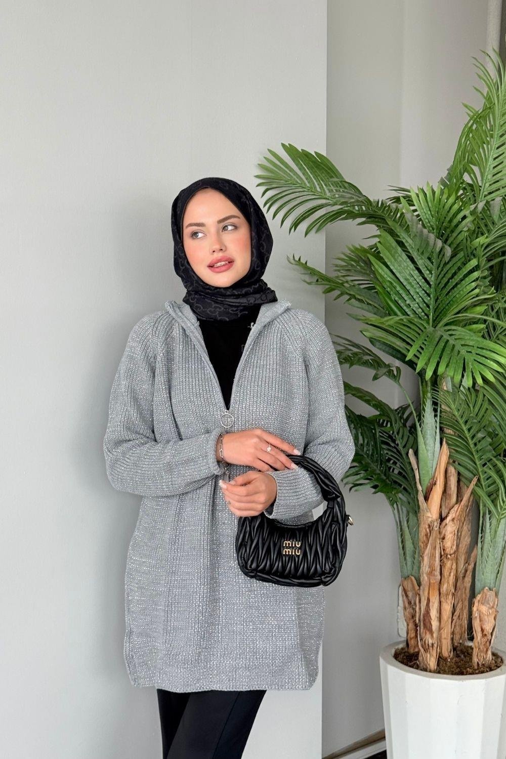 Birsen Kazak Gri 24240 