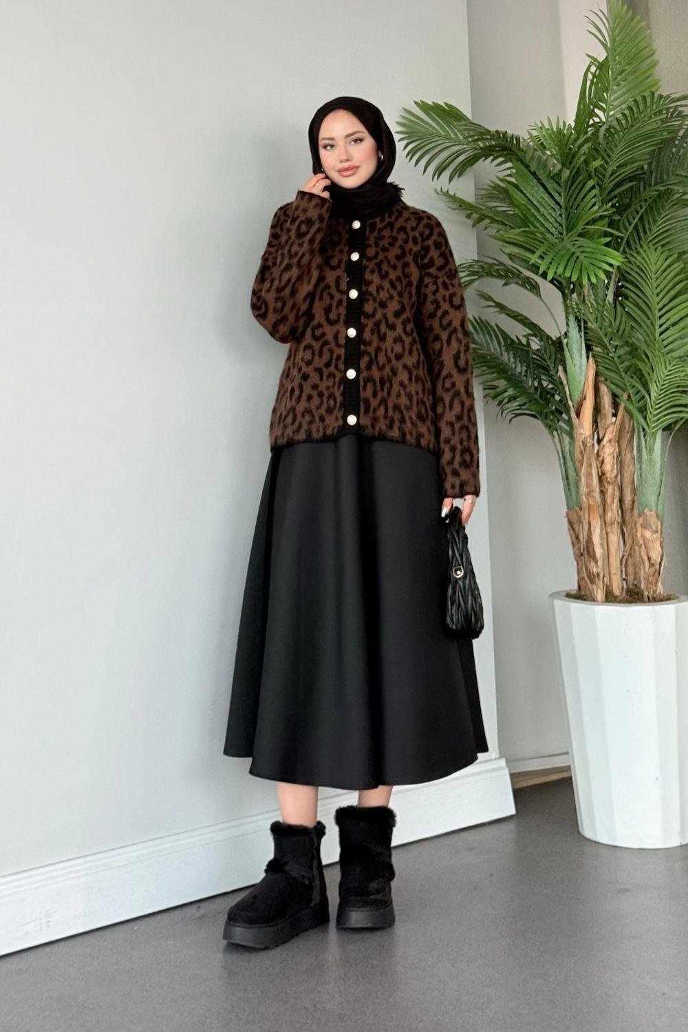 Massi Leo Hırka Kahverengi 242424 