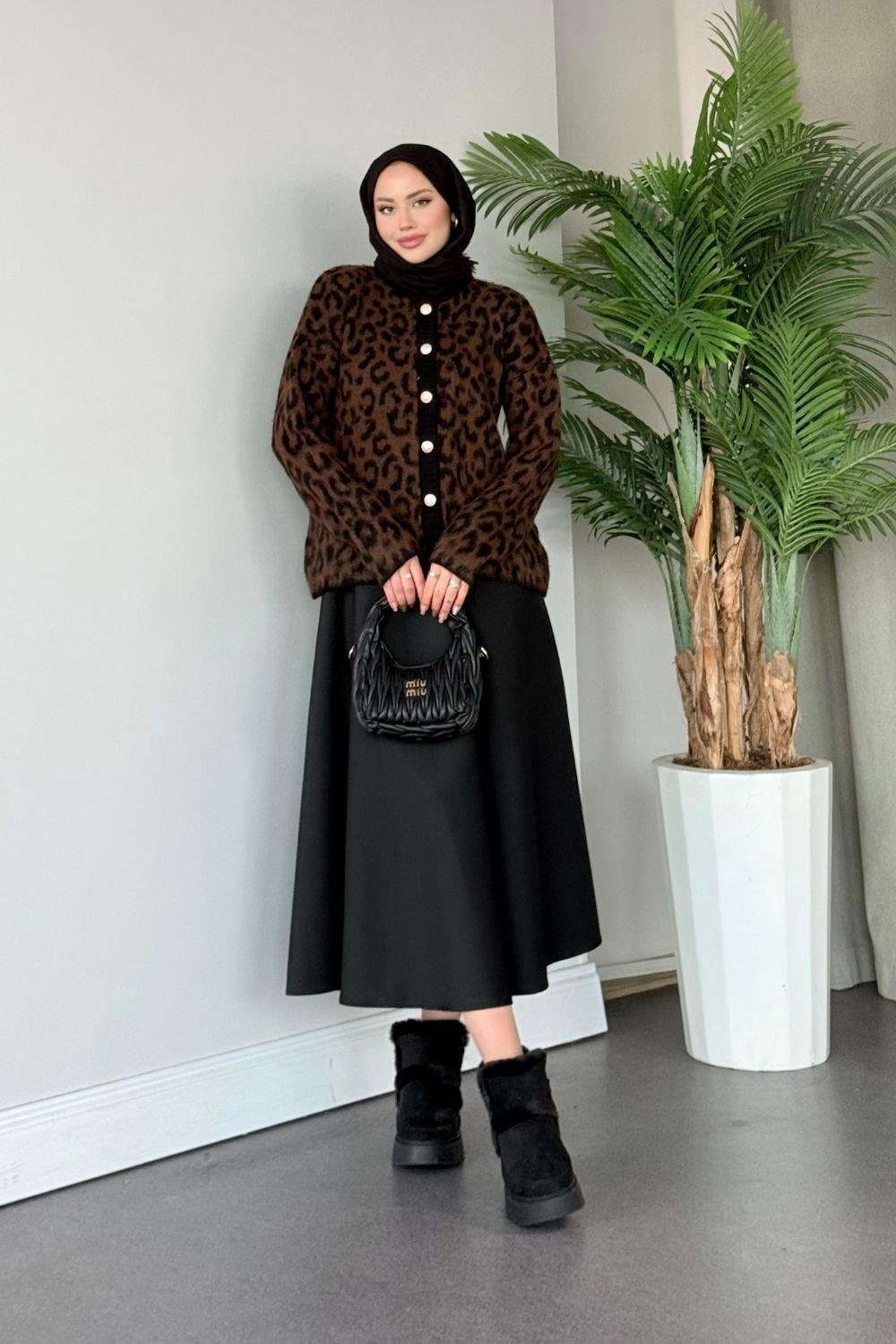 Massi Leo Hırka Kahverengi 242424 