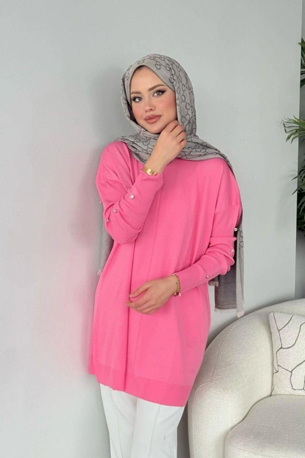Tunic with Cufflinks Pink 24280 