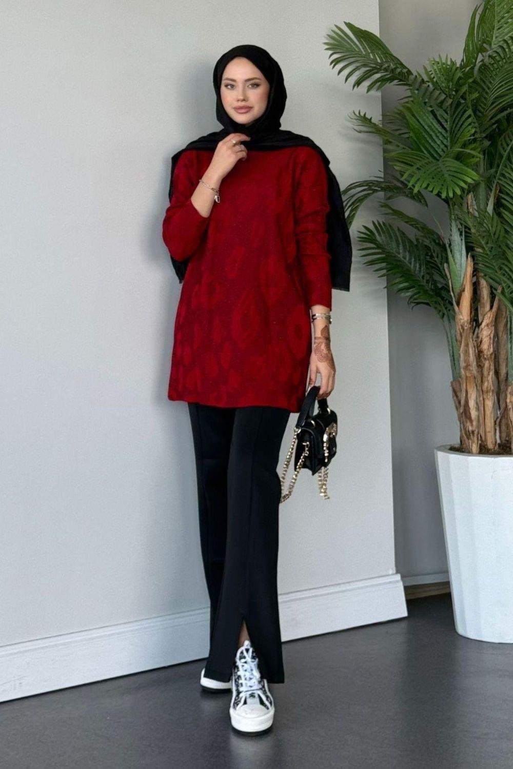 İthal Premium Kazak Kırmızı 24360 