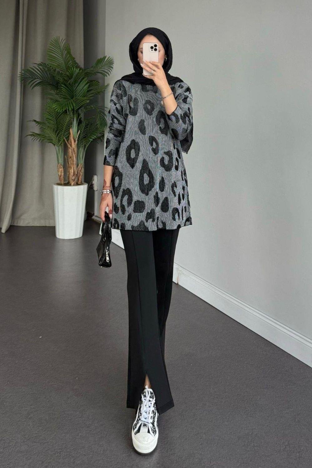 İthal Premium Kazak Siyah 24360 