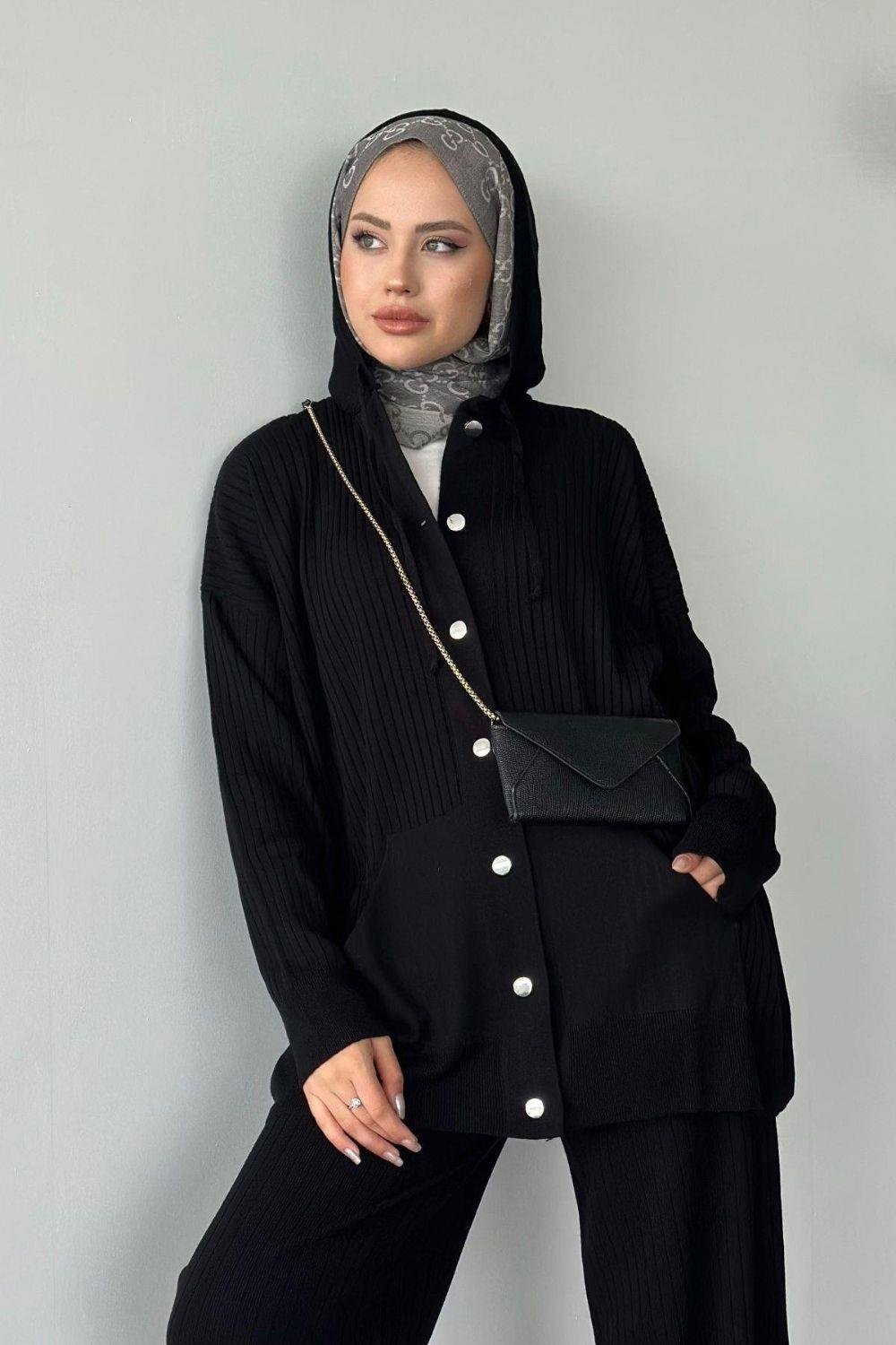 Minel Triko Takım Siyah 2440 