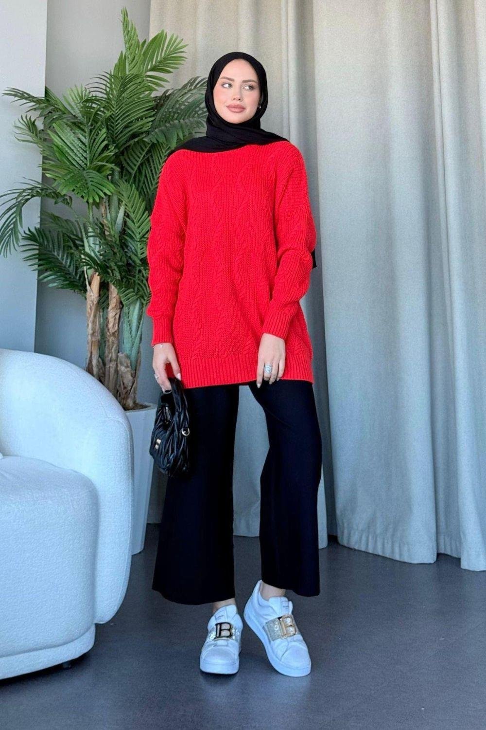 Suadiye سترة حمراء 24490 