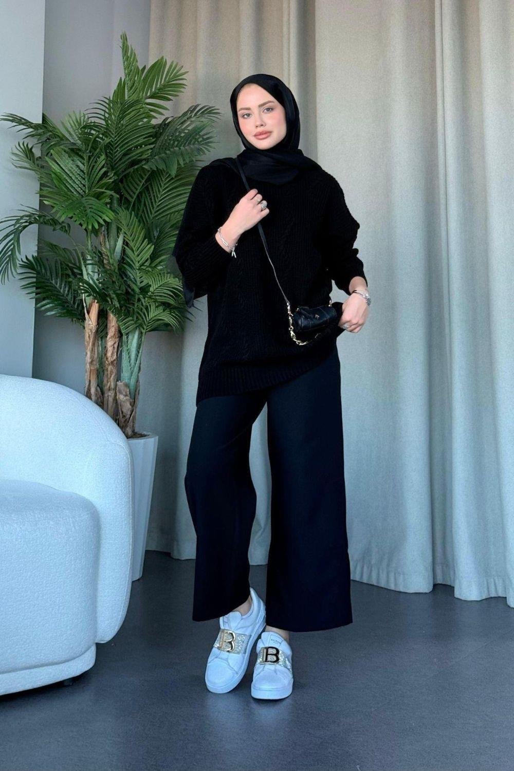 سترة سعادية سوداء 24490 