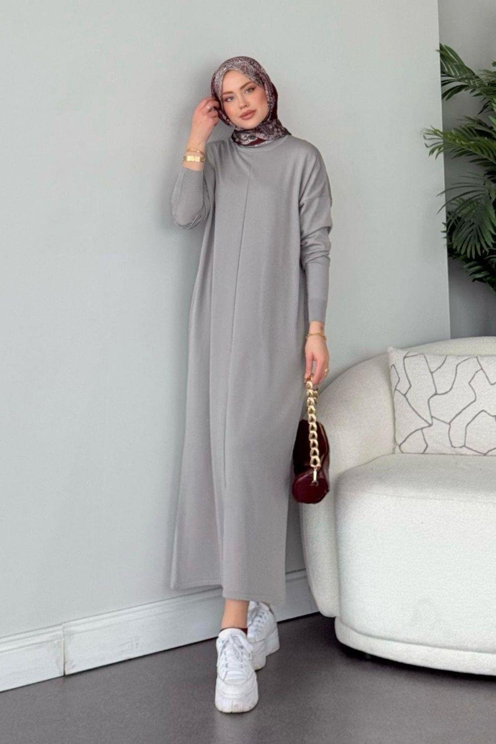 Merserize Melek Elbise Gri 245400 