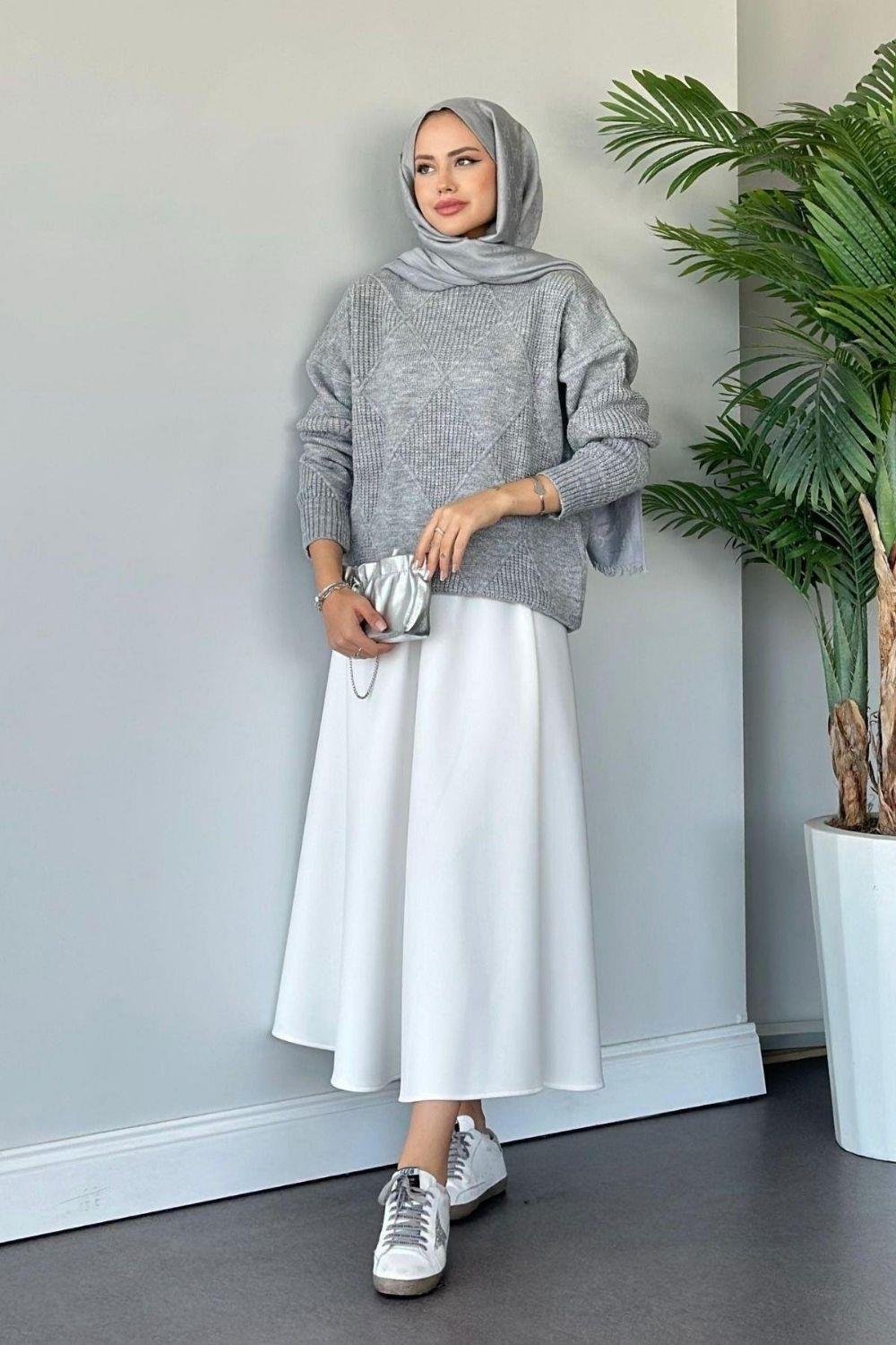 Pelin Kazak Gri 24663 