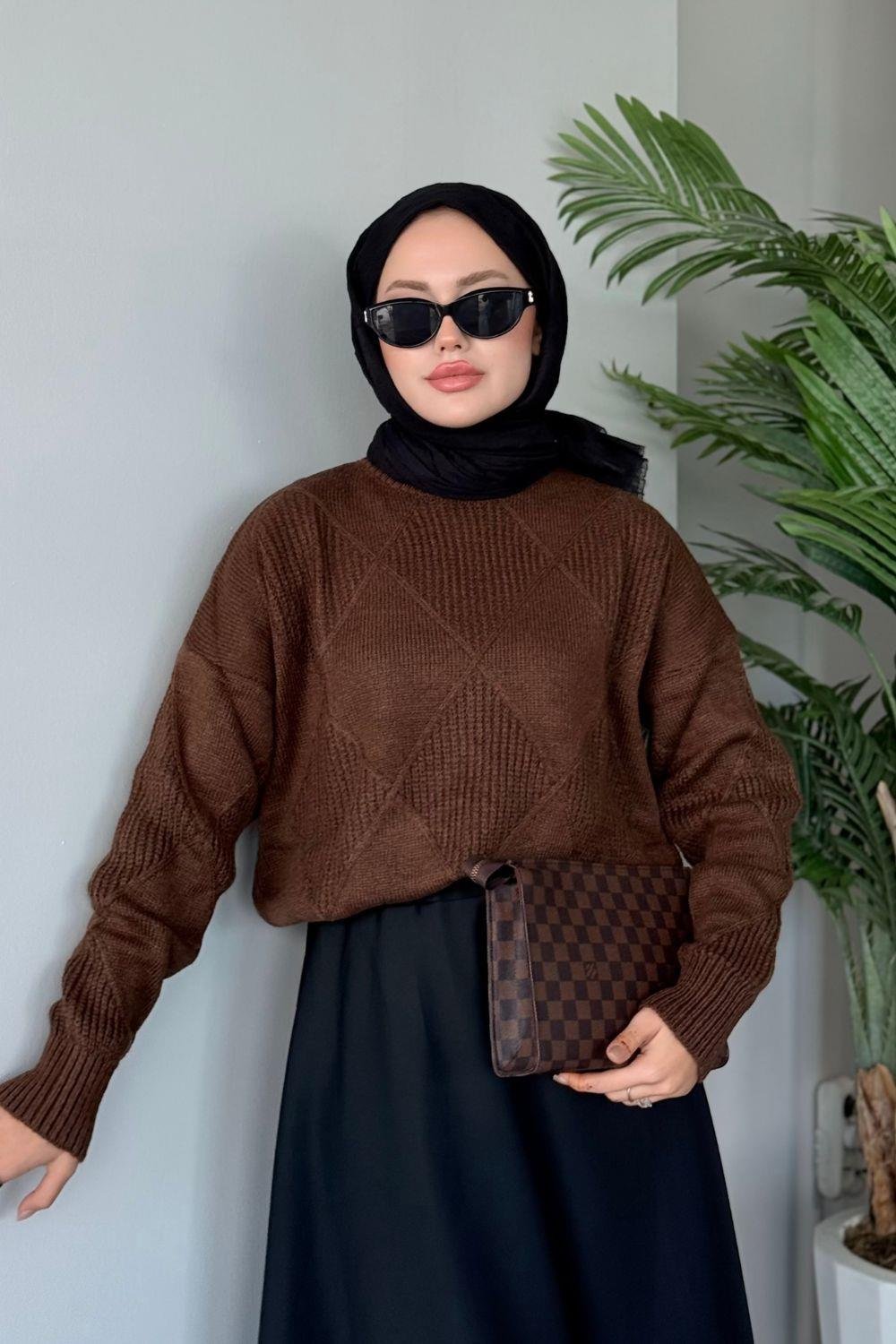 Pelin Kazak Kahverengi 24663 