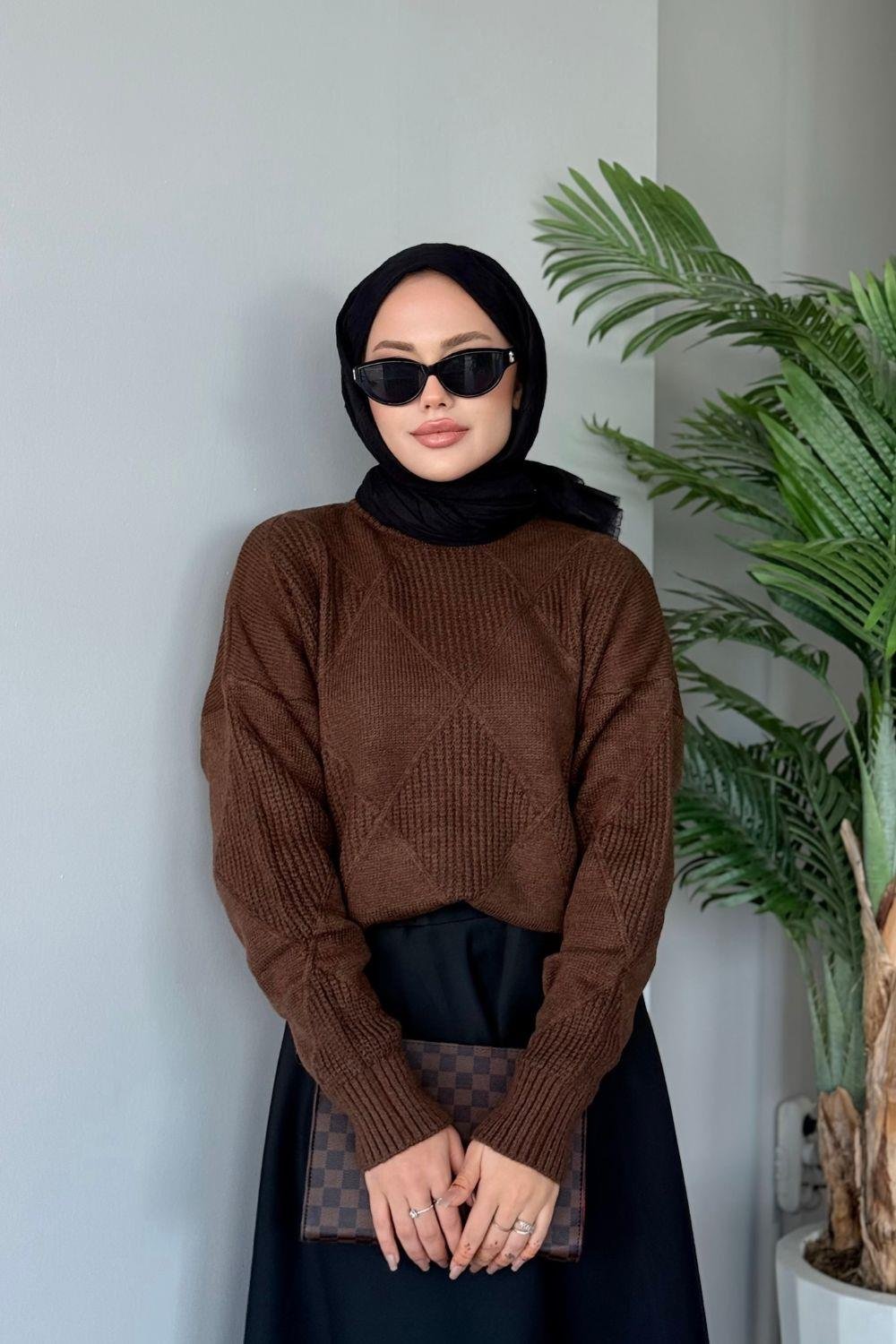 Pelin Kazak Kahverengi 24663 