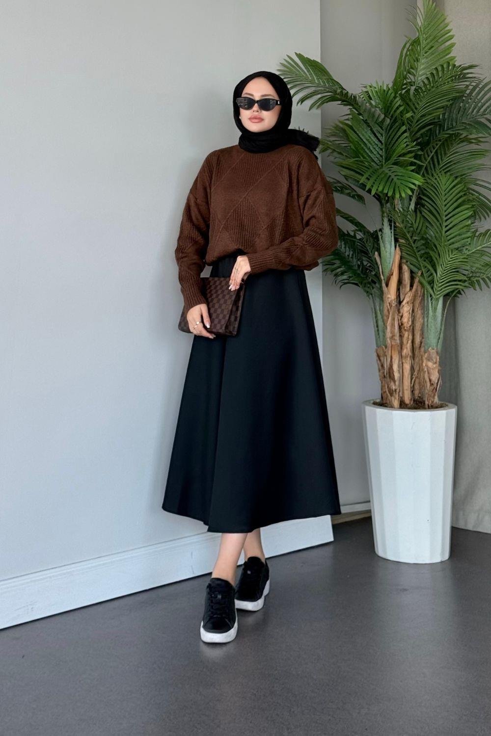 Pelin Kazak Kahverengi 24663 