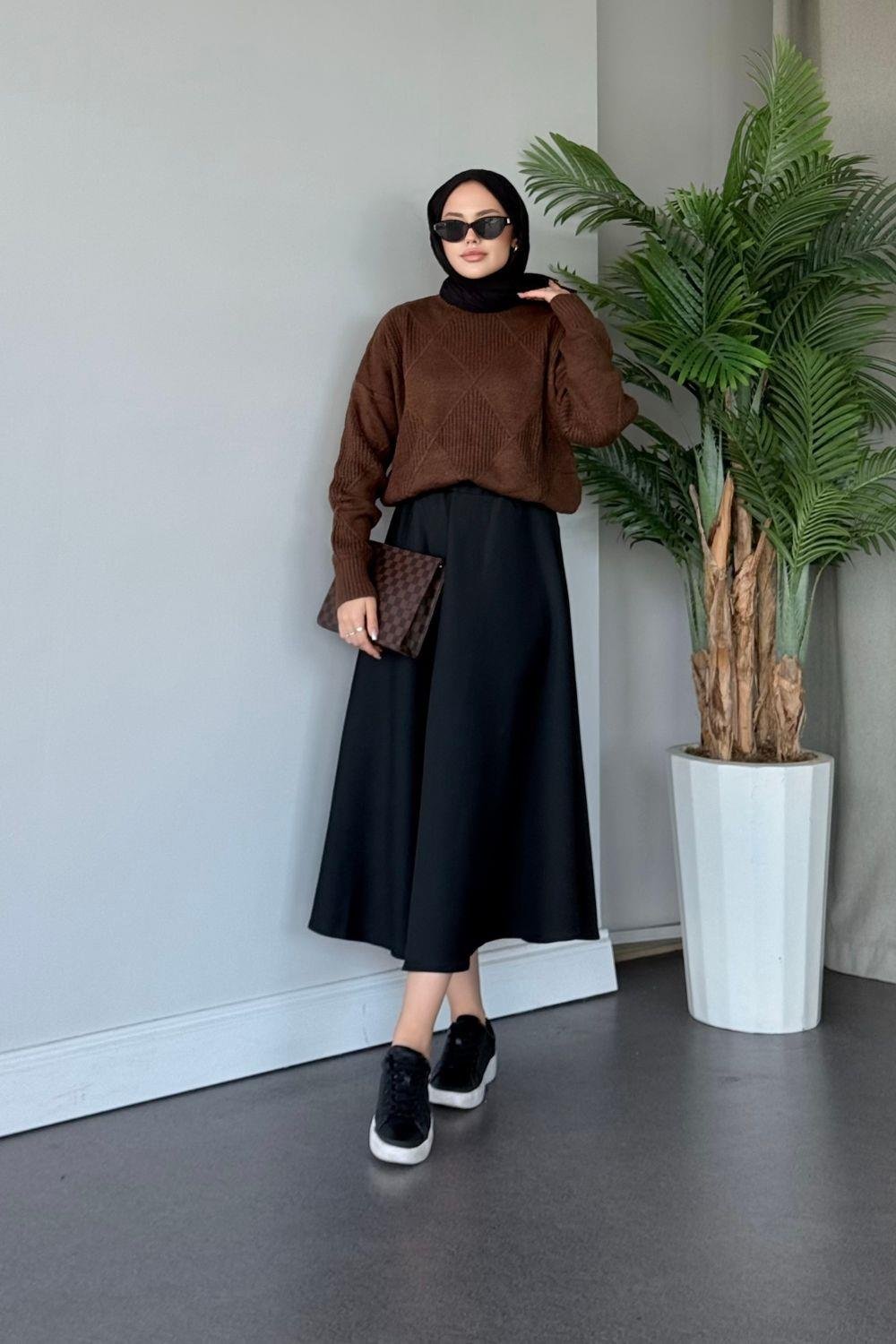 Pelin Kazak Kahverengi 24663 