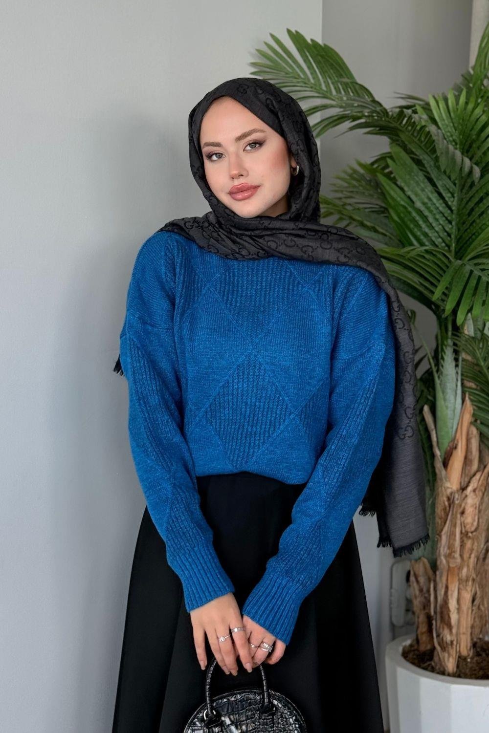Pelin Kazak Mavi 24663 