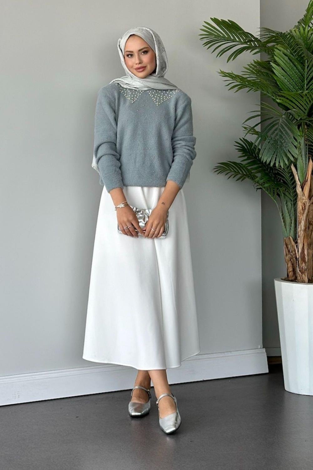 Yıldız Premium Kazak Gri 24720 