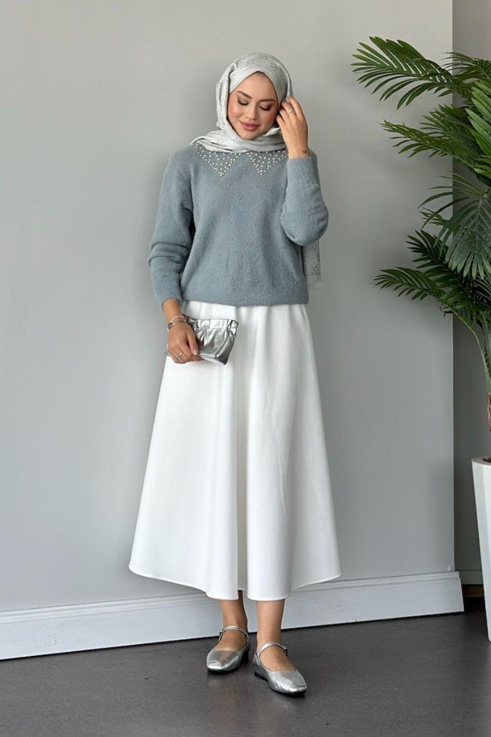 Yıldız Premium Kazak Gri 24720 