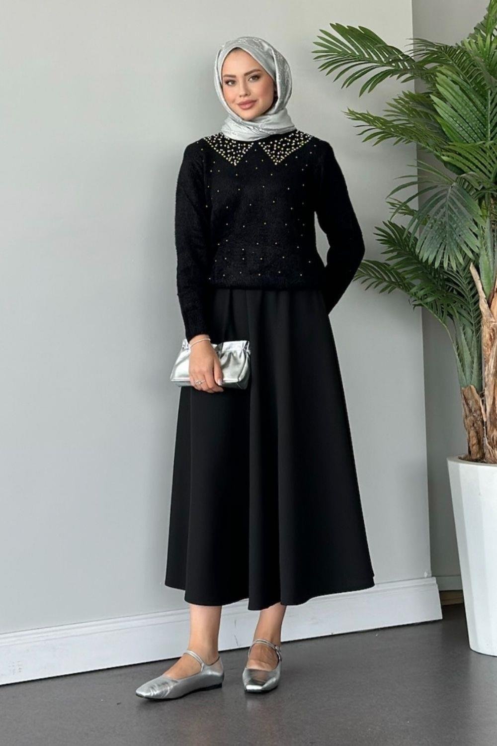 Yıldız Premium Kazak Siyah 24720 