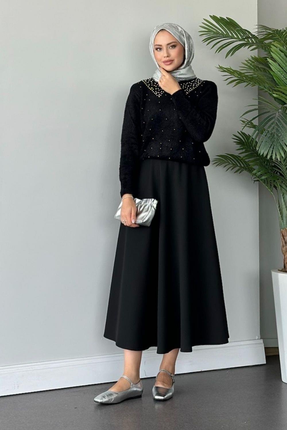 Yıldız Premium Kazak Siyah 24720 