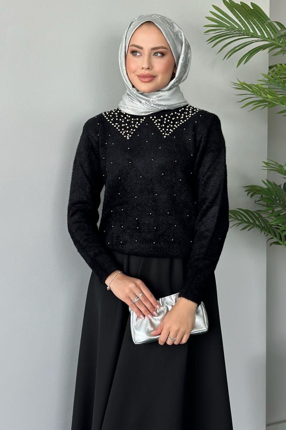 Yıldız Premium Kazak Siyah 24720 