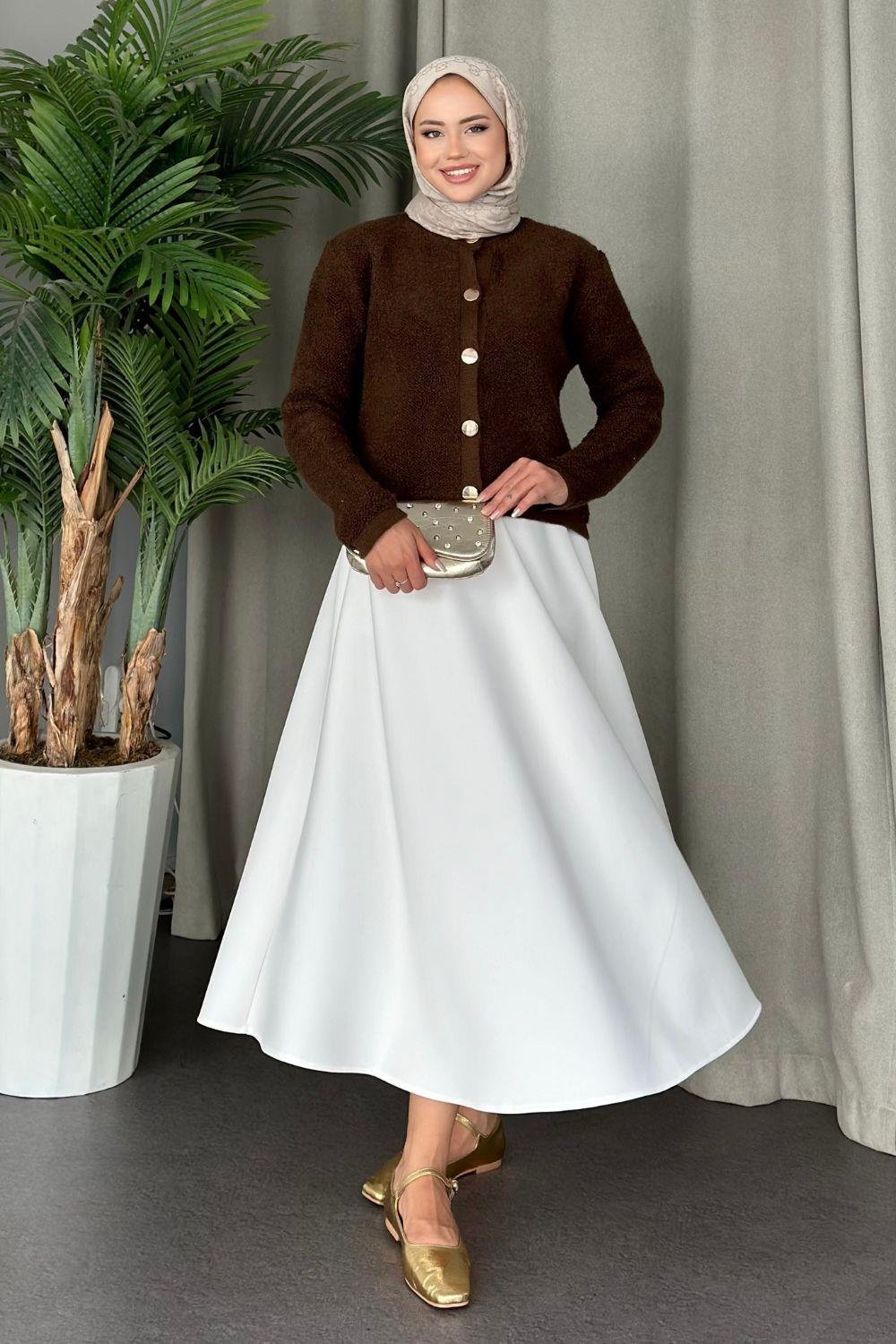 Pofuduk Hırka Kahverengi 24780 