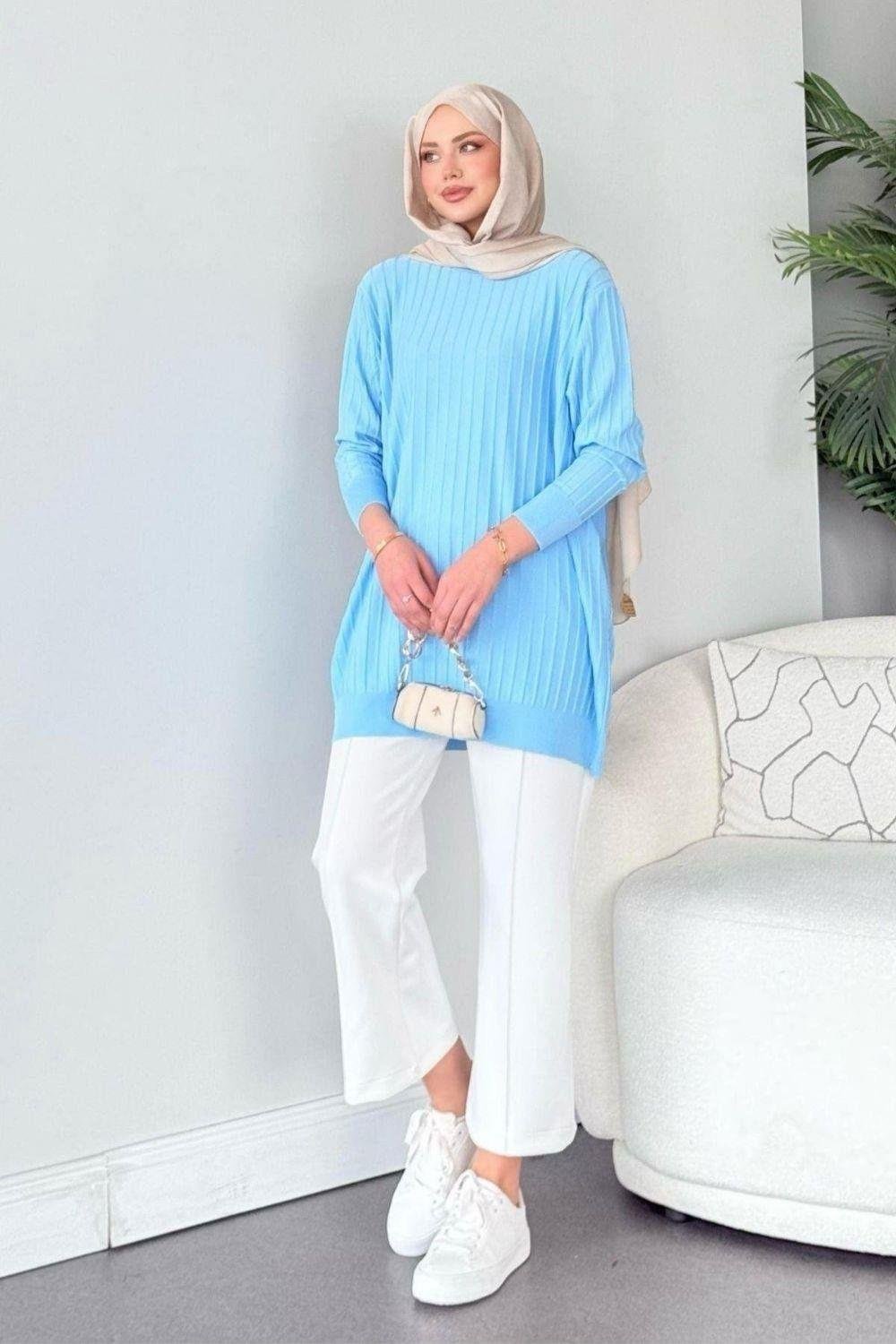 Fitilli İnce Tunik Bebe Mavisi 2480 