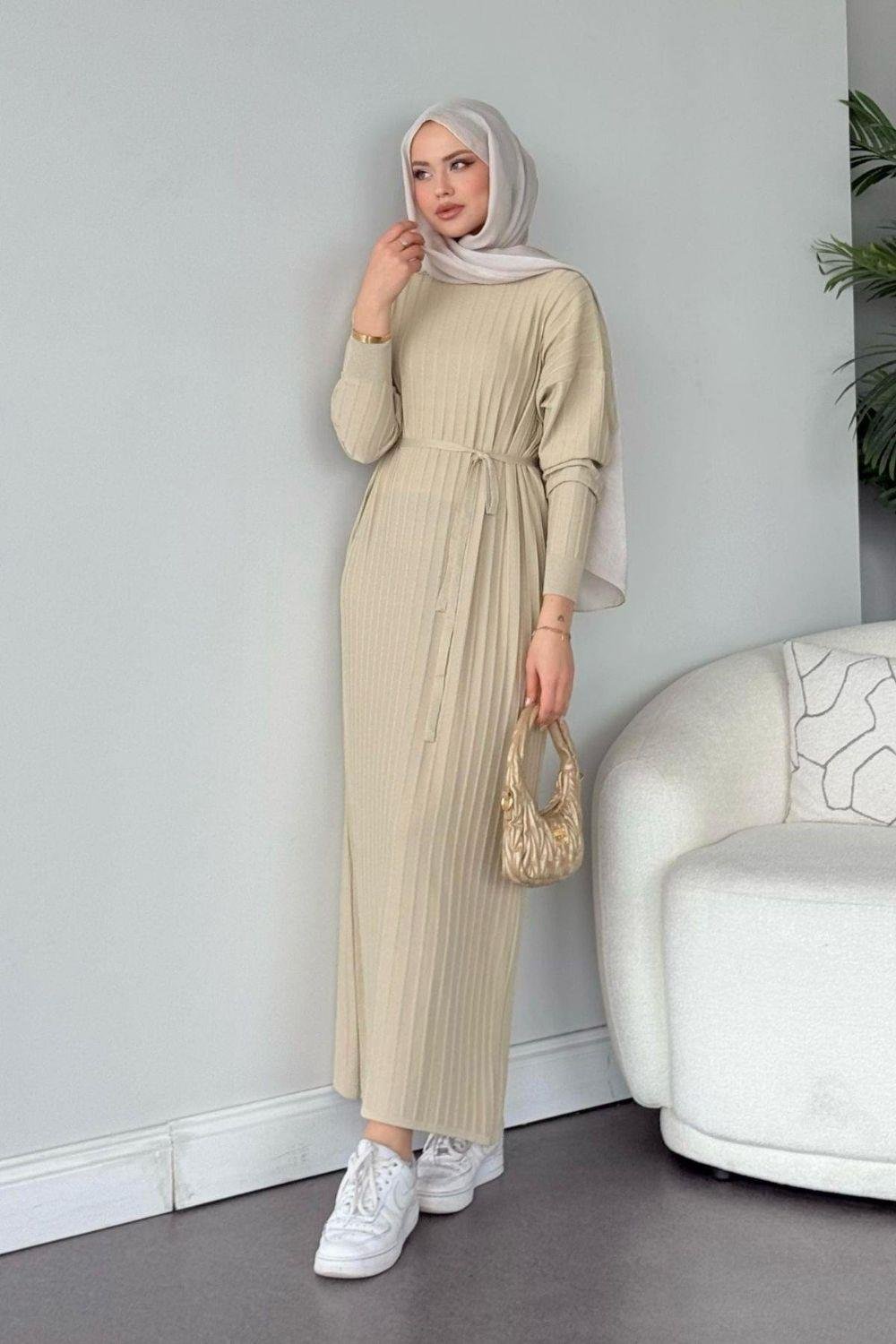 Dalya Fitilli Elbise Bej 248000 