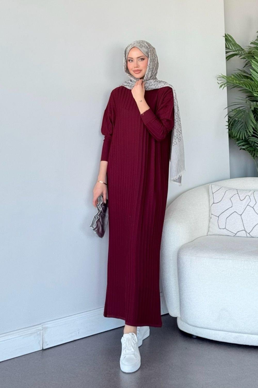 Dalya Fitilli Elbise Bordo 248000 