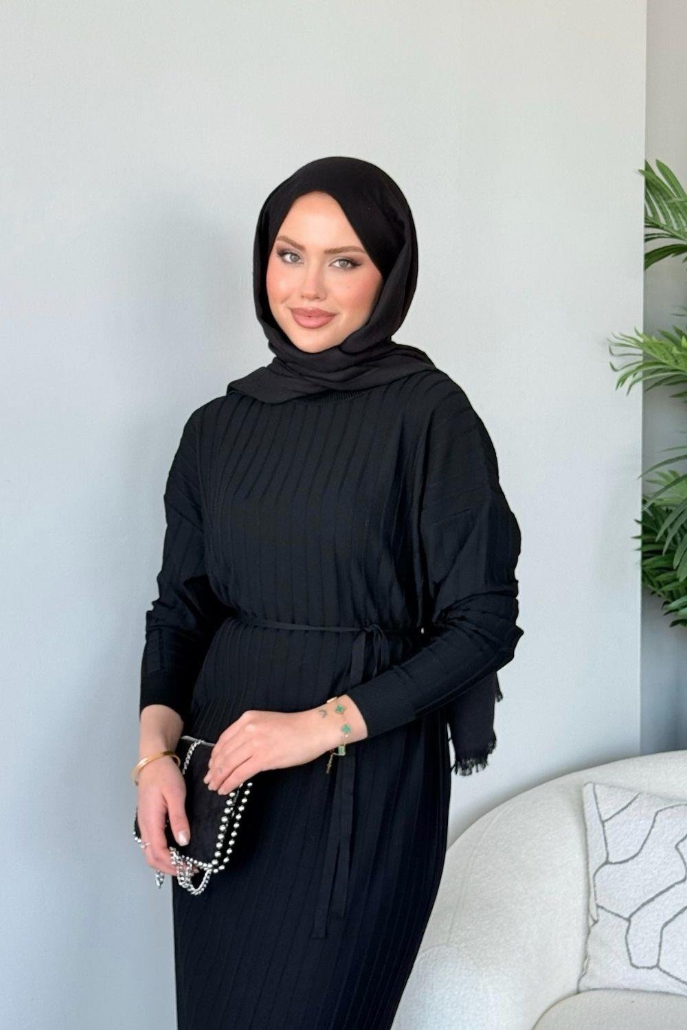 Dalya Fitilli Elbise Siyah 248000 