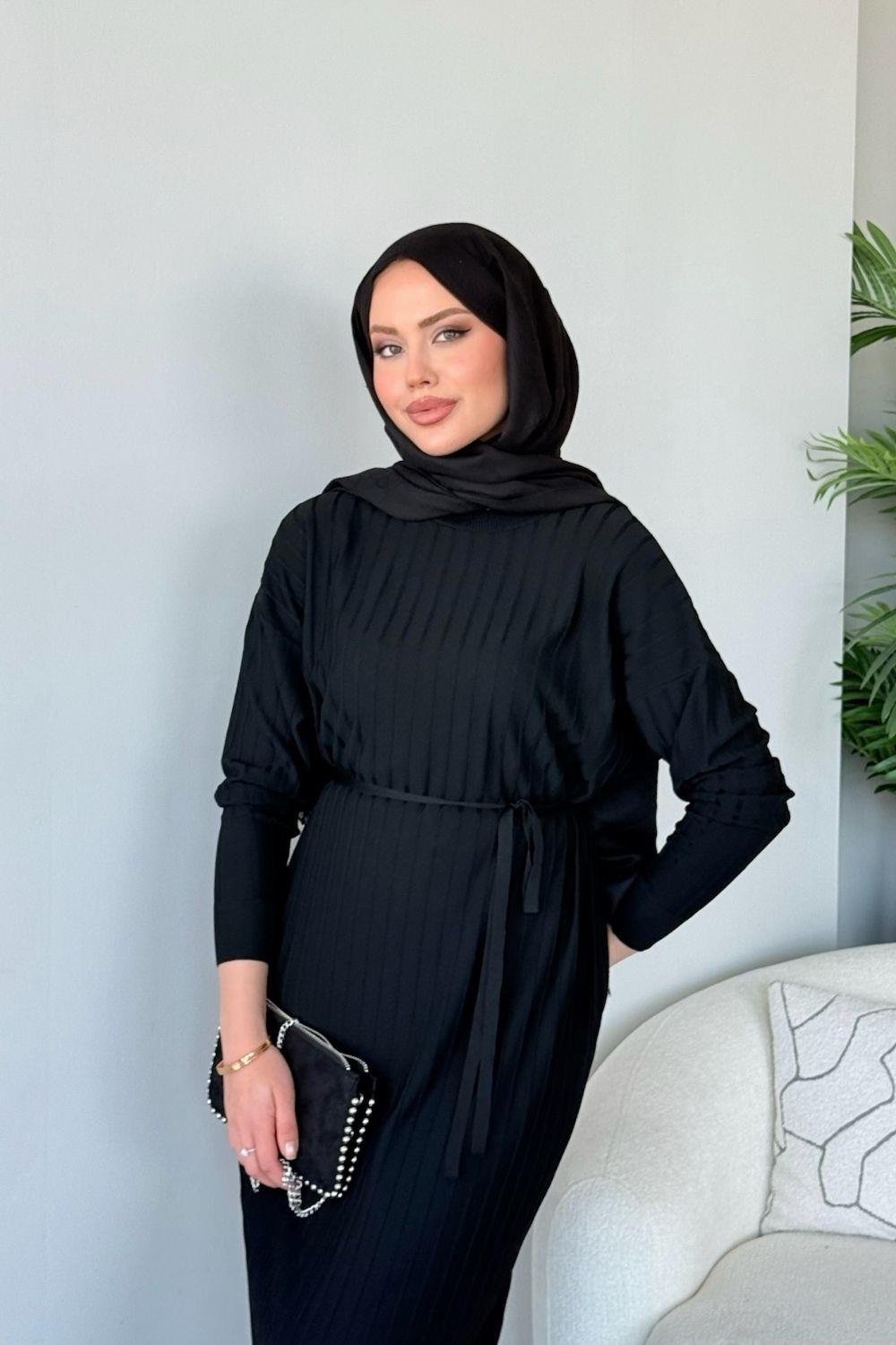 Dalya Fitilli Elbise Siyah 248000 