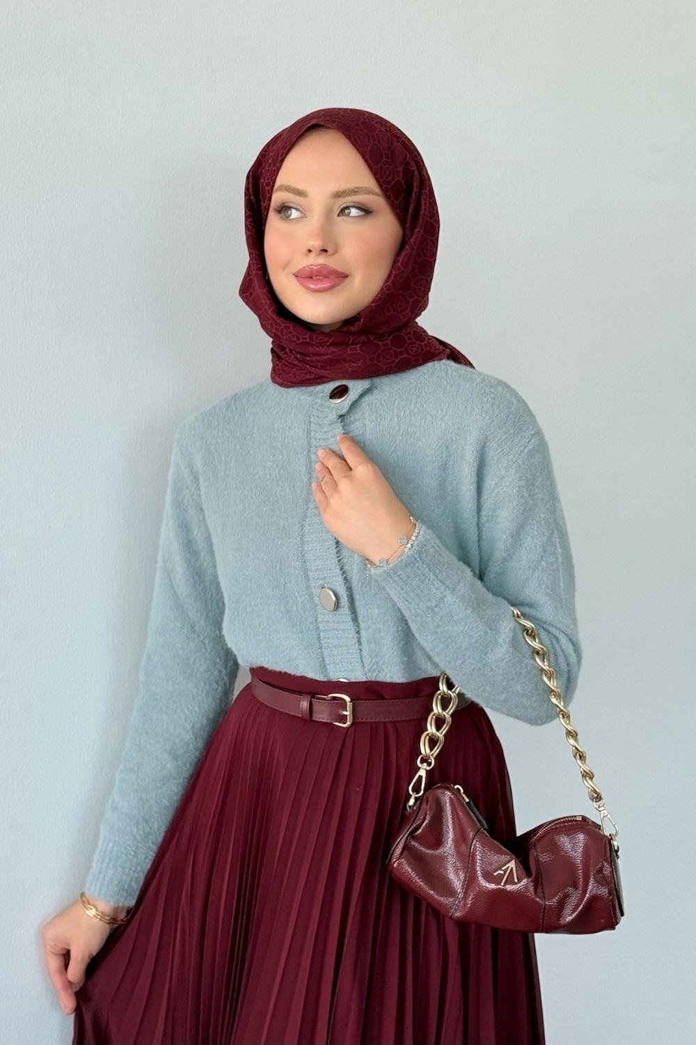 Çise Kedi Sakal Kısa Ceket Gri 24840 