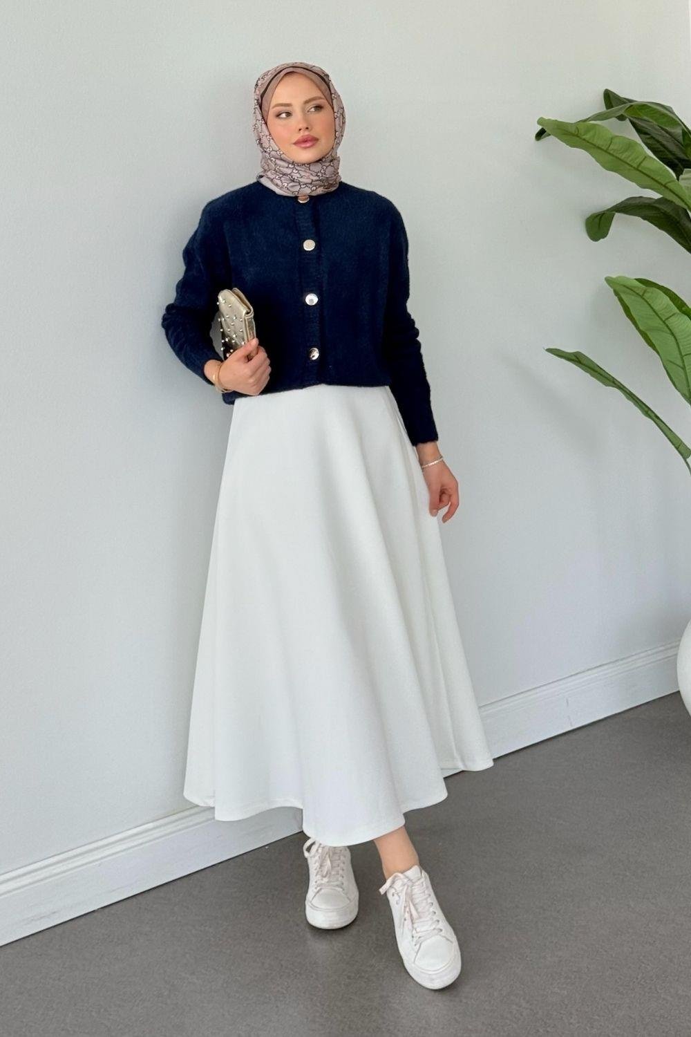 Çise Kedi Sakal Kısa Ceket Lacivert 24840 