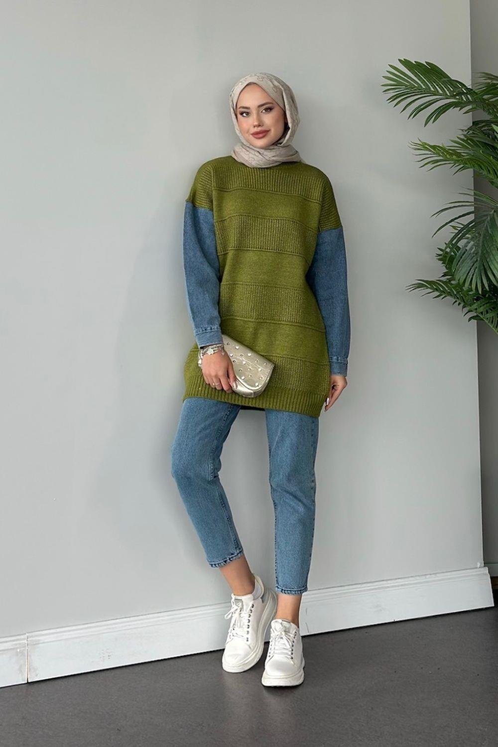 Kot Kollu Kazak Yağ Yeşili 24880 