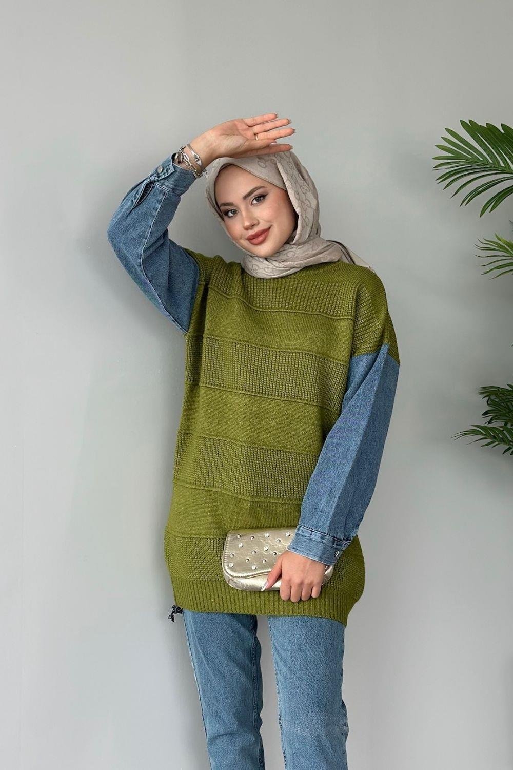 Kot Kollu Kazak Yağ Yeşili 24880 