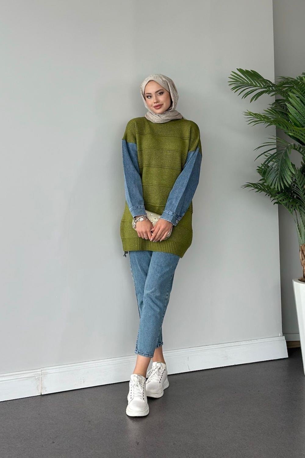 Kot Kollu Kazak Yağ Yeşili 24880 