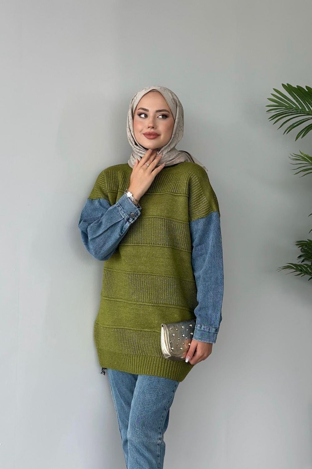 Kot Kollu Kazak Yağ Yeşili 24880 