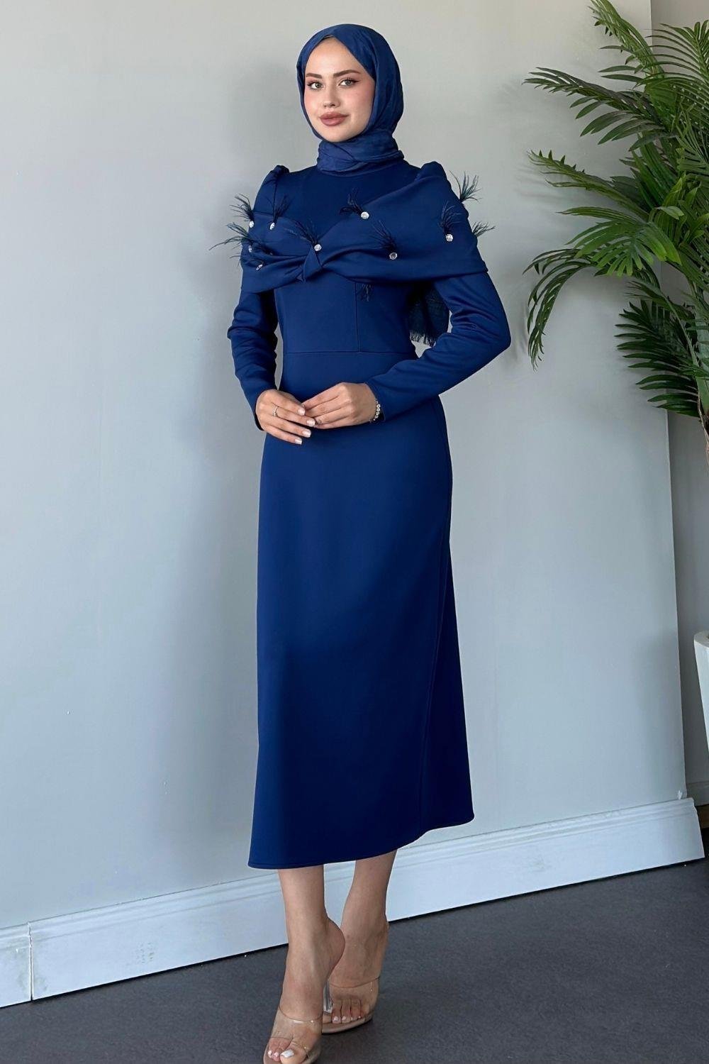 Alçin Abiye Lacivert 2496 