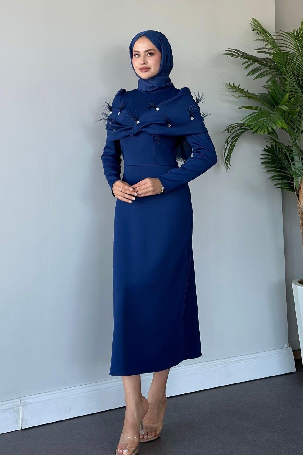 Alçin Abiye Lacivert 2496 