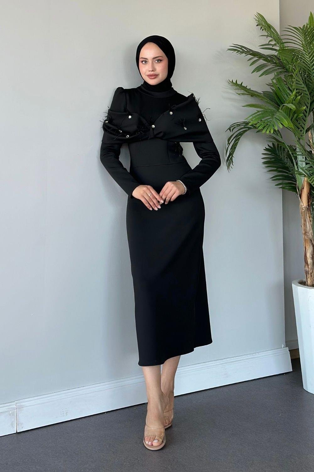 Alçin Abiye Siyah 2496 