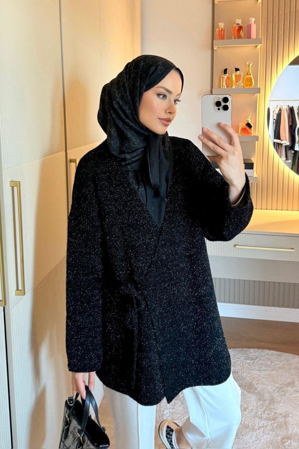 Uzay Sim Sakal Hırka Siyah 25180 
