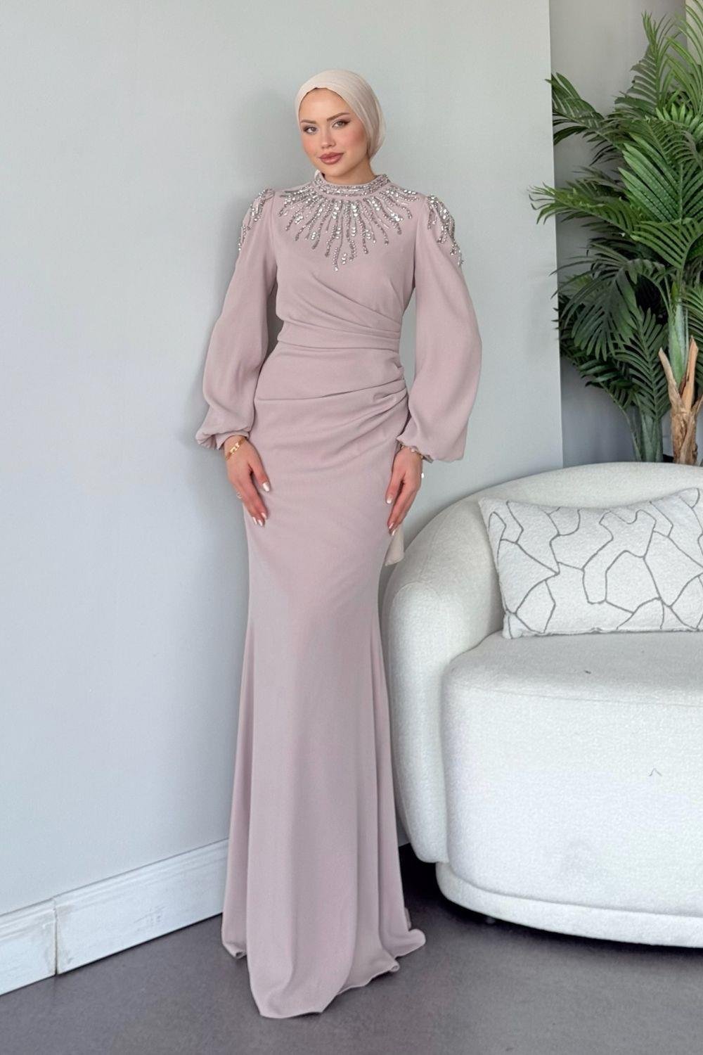 Şafak Abiye Bej 25190 