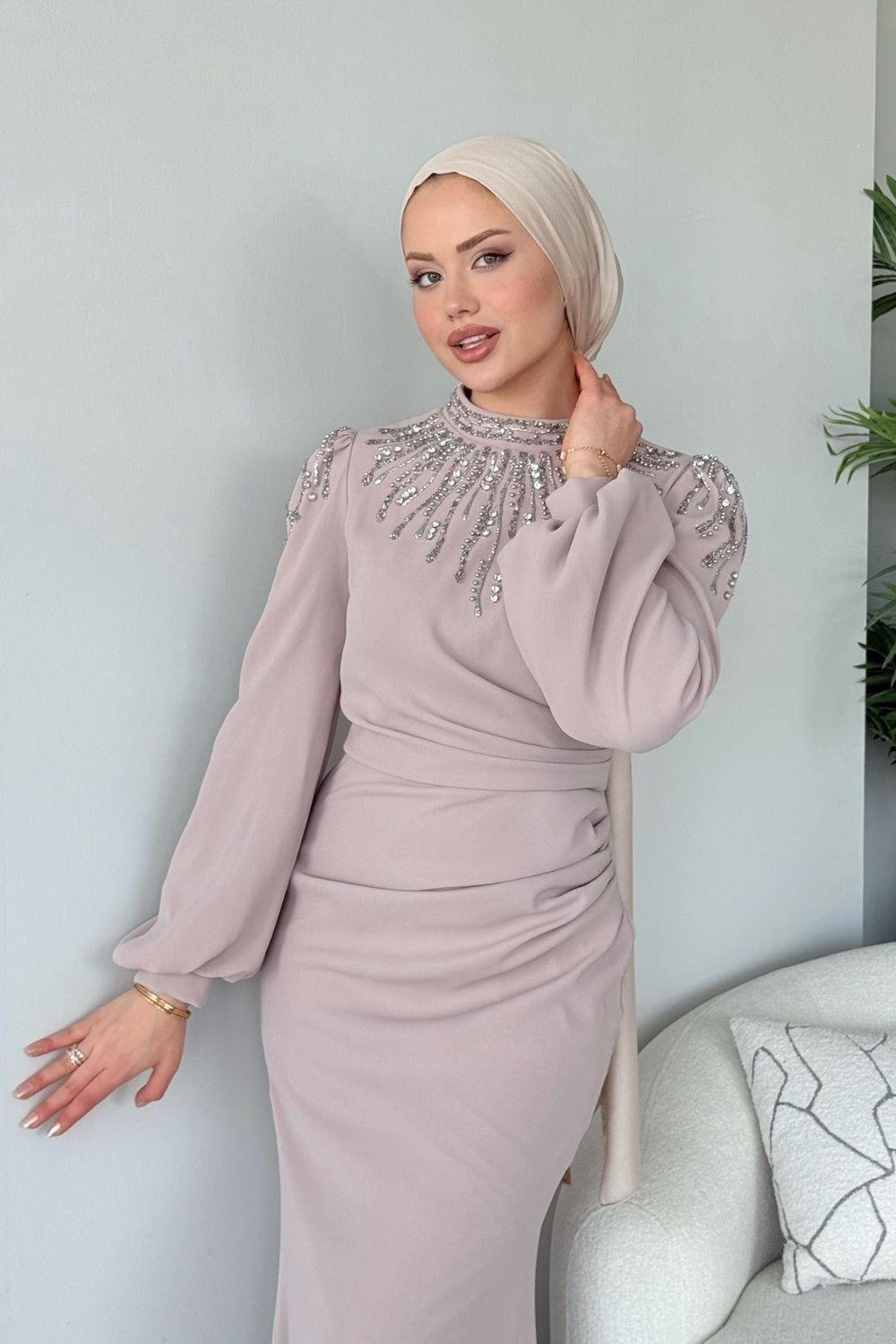 Şafak Abiye Bej 25190 