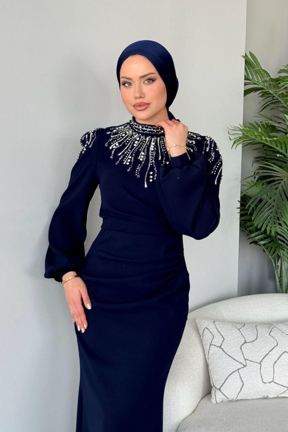 Şafak Abiye Lacivert 25190 